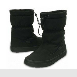 Women's Crocs Lodge Point Pull-On Boot SZ 9 (B43)